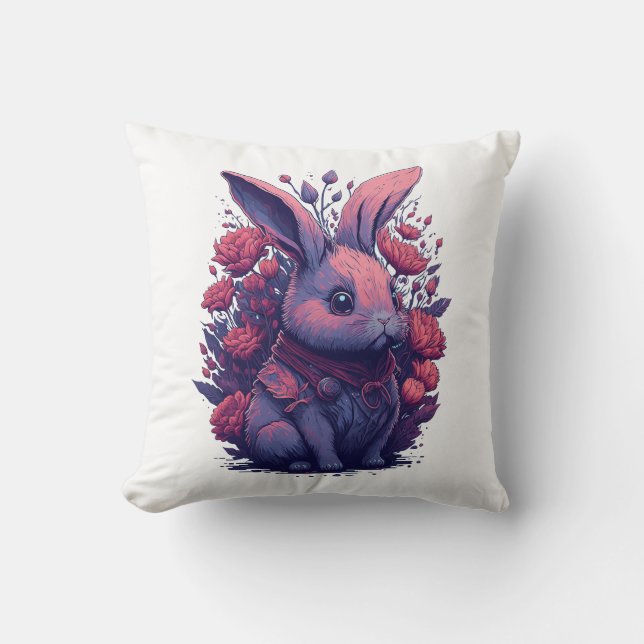 Bunny Liebhaber Geschenk Kissen (Vorderseite)