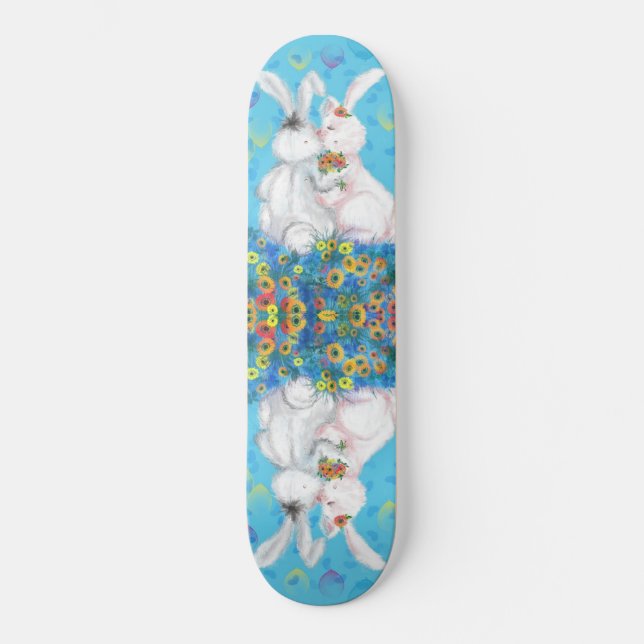Bunny Love Skateboard - Hug (Recto)