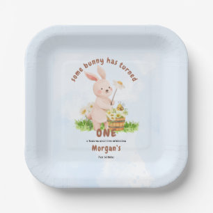 Bunny macht ein Niedliches Baby Kaninchen 1. Gebur Pappteller