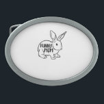 Bunny Mama Rabbit Lover Ovale Gürtelschnalle<br><div class="desc">Bunny Mama Rabbit Lover</div>