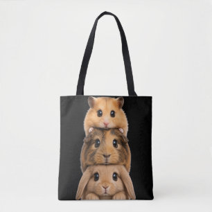 Bunny, Meerschweinchen & Hamster gestapelt Tasche