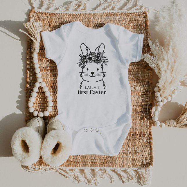 Bunny mein erster Ostername Baby Bodysuit Baby Strampler (Von Creator hochgeladen)