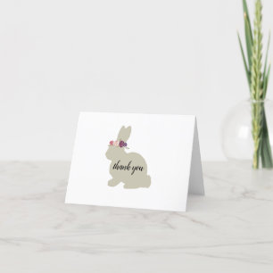 Bunny mit Blume Danke