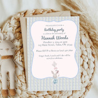 Bunny mit Kite Frame Party Einladungen