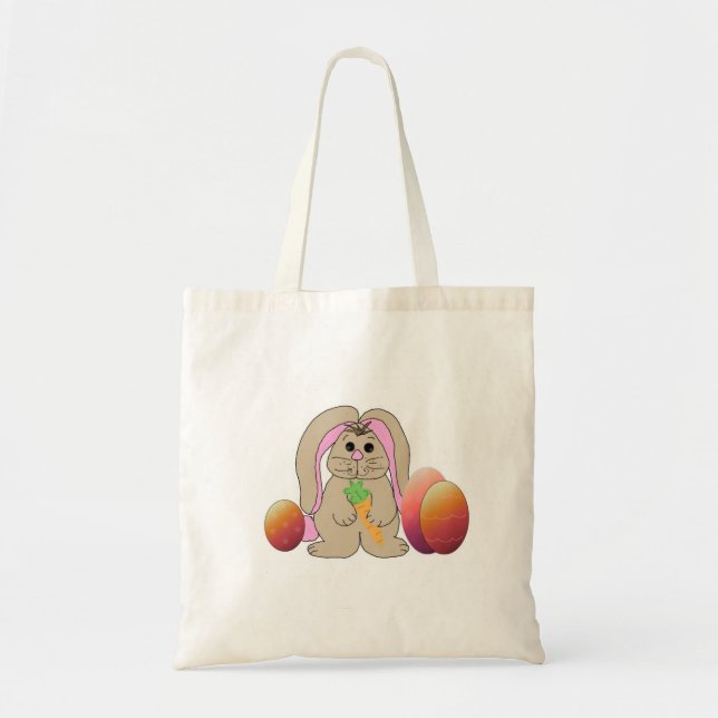 Bunny mit Ostereiern Tragetasche (Vorne)