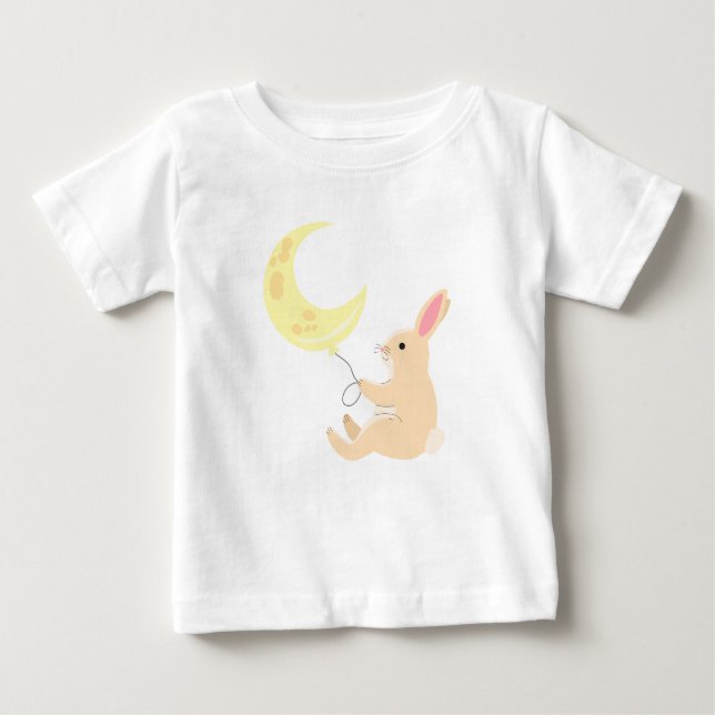 Bunny & Moon Baby T - Shirt (Vorderseite)