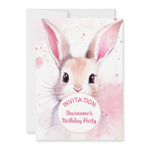 Bunny Niedlich Pink Pasta Wasserfarbe