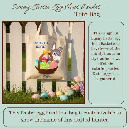 Bunny Oaster Egg Hunt Basket Tragetasche