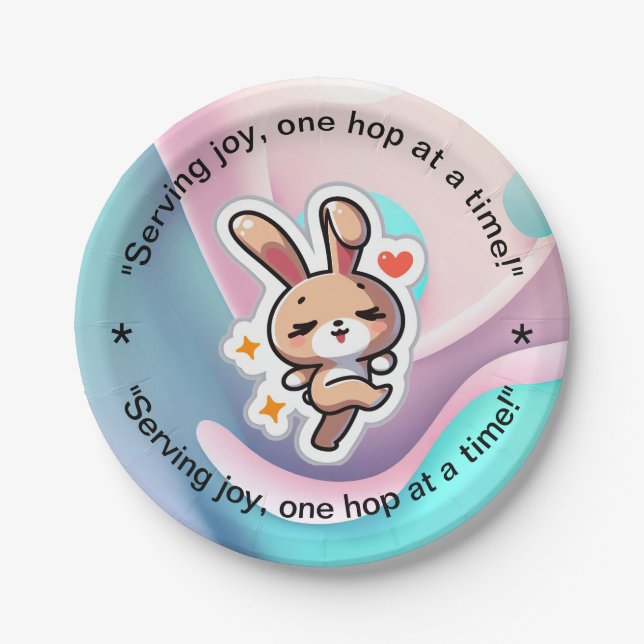 Bunny Pappteller (Vorderseite)