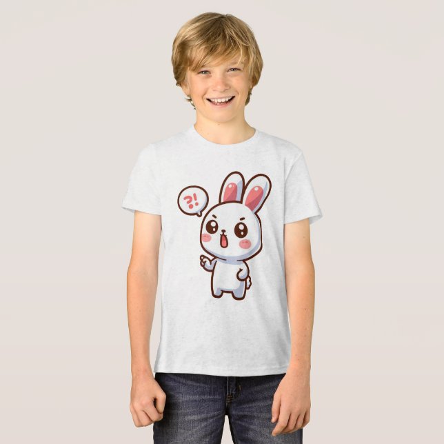 BUNNY. #Part2 / Kids T-shirt (funny bunny) #3 Tri-Blend Shirt (Vorderseite voll)