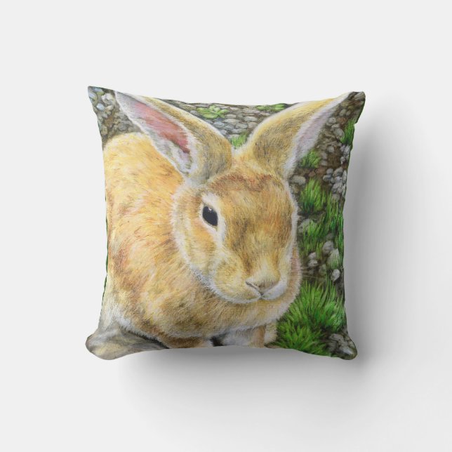 Bunny Pastel Kissen (Vorderseite)