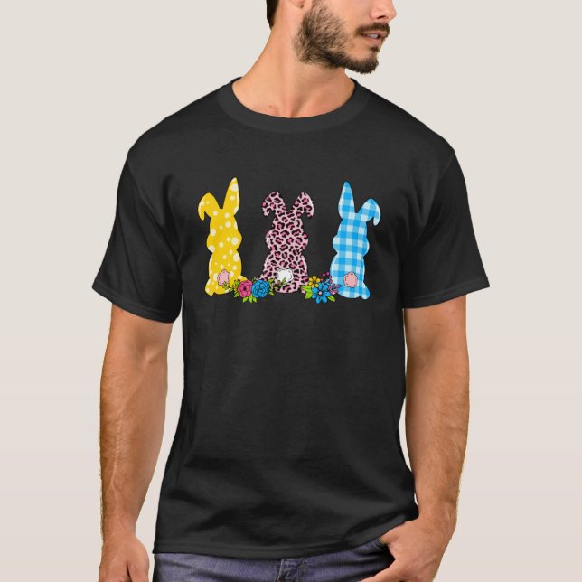 Bunny Pastel Spring Hunt Eggs Rabbit Happy Easter  T-Shirt (Vorderseite)