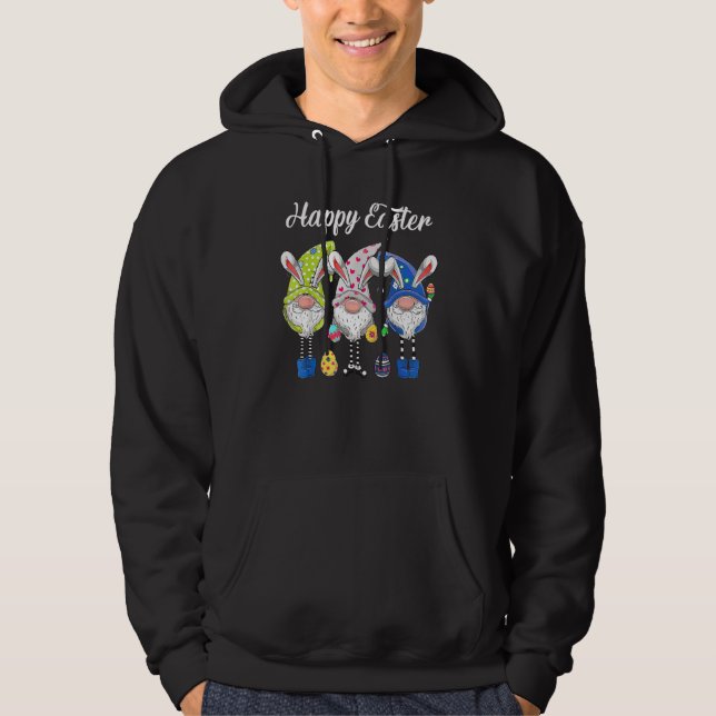Bunny Pastel Spring Hunt Eggs Rabbit Happy Osterfe Hoodie (Vorderseite)