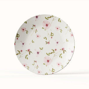 Bunny Pink Floral Baby Duschpapierplatte Pappteller