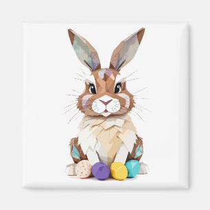 Bunny Playful Adorable Fun Tier farbenfroh Joyful Magnet