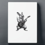 Bunny Playing Guitar Rock Star Bunny Lover Easter Fotoplatte<br><div class="desc">Bunny Playing Guitar Rock Star Bunny Lover Easter T-Shirt</div>