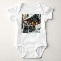 Bunny, puppy front & space neon Easter bunny back