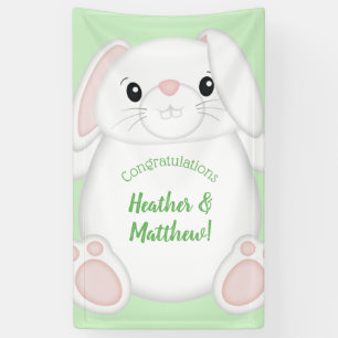 Bunny Rabbit Baby Dusche Banner
