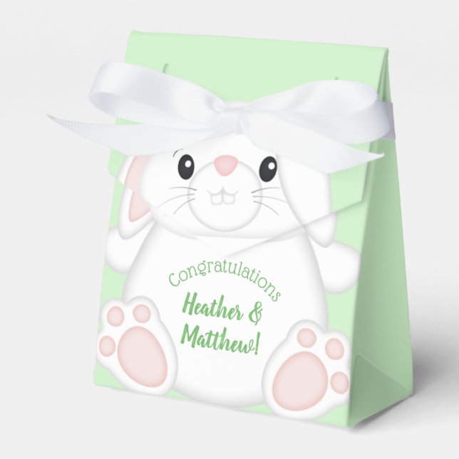 Bunny Rabbit Baby Dusche Geschenkschachtel (Vorderseite)