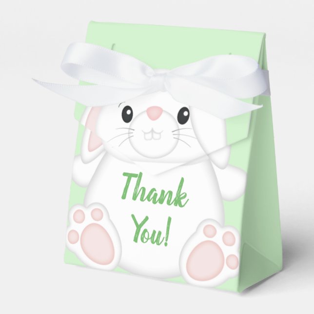 Bunny Rabbit Baby Dusche Geschenkschachtel (Vorderseite)