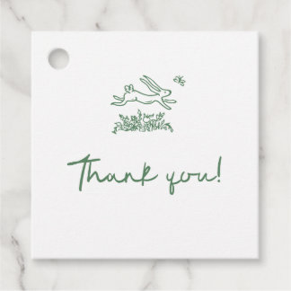 Bunny Rabbit Baby Shower Favor Tags Geschenkanhänger