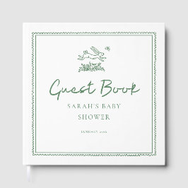 Bunny Rabbit Baby Shower Guest Book Gästebuch