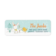 Bunny Rabbit Birds Weihnachtsfeiertag
