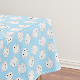 Bunny Rabbit Birthday Party Blue Tischdecke
