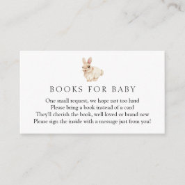 Bunny Rabbit Books für Babyverpackungskarte Begleitkarte