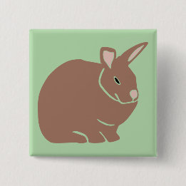 Bunny Rabbit Button