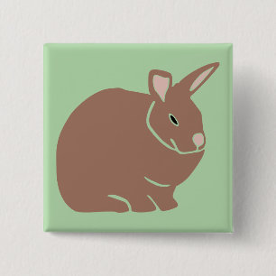 Bunny Rabbit Button