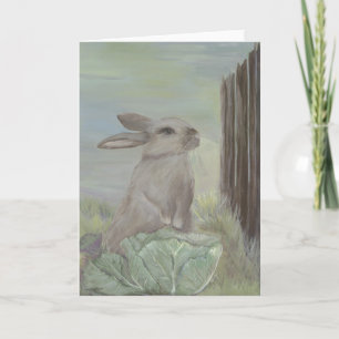 Bunny Rabbit Card Feiertagskarte