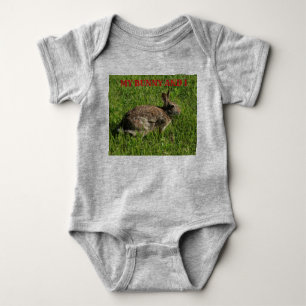 Bunny Rabbit Closeup Baby Body Anzug Strampler