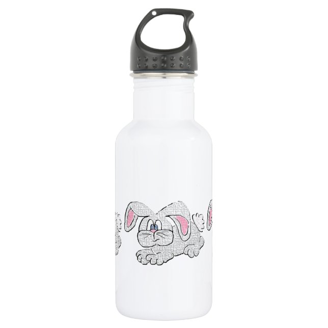 Bunny Rabbit Edelstahlflasche (Vorderseite)