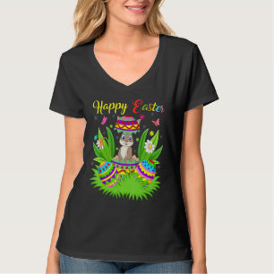 Bunny Rabbit Floral Ostereier Gewitter Kaninchen O T-Shirt