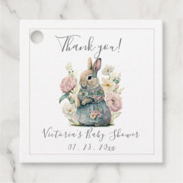 Bunny Rabbit Girl Baby Dusche Geschenkanhänger