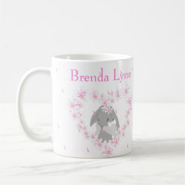 Bunny Rabbit Girl Pink Kaffeetasse