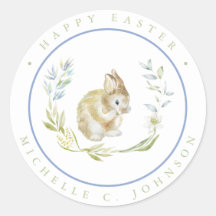 Bunny Rabbit Happy Oaster Soft Pastellfarben