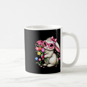 Bunny Rabbit Oaster Tulip Frühlingsblumen Floral W Kaffeetasse
