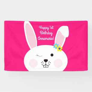 Bunny Rabbit Osterfrühlingsparty Banner