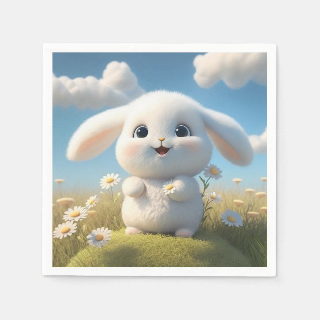 Bunny Rabbit Party Serviette (Vorderseite)