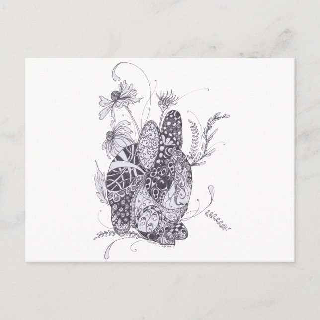 Bunny Rabbit Postkarte (Vorderseite)