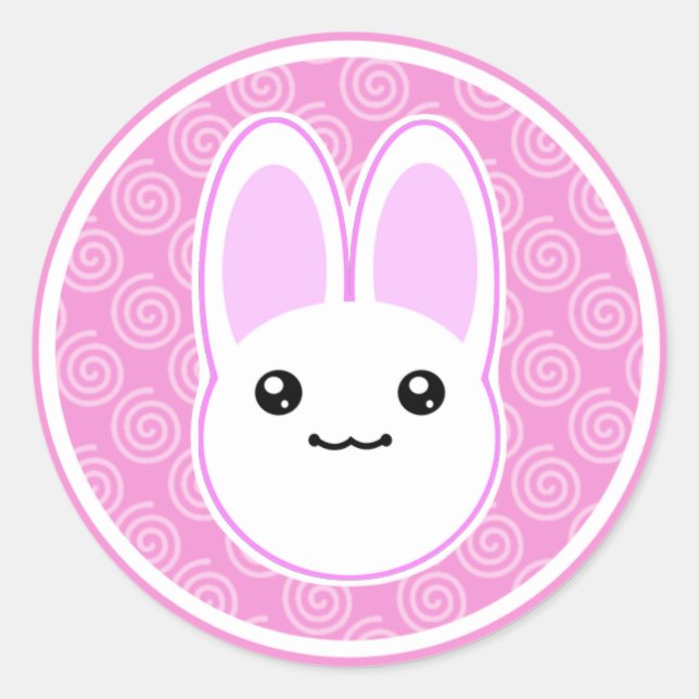 Bunny Rabbit Usagi Kawaii Stickers (Vorderseite)
