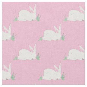 Bunny Rabbit Watercolor Babyausstattung Stoff