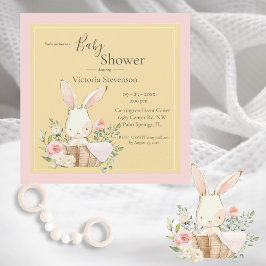 Bunny Rabbit Yellow Gender Neutral Baby Dusche