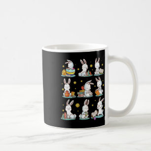 Bunny Reading Book Happy Oaster Bookworm Kinder Mä Kaffeetasse