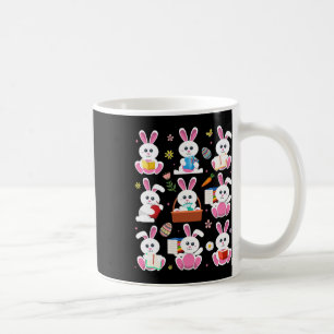 Bunny Reading Book Oaster Rabbit Bookworader B Kaffeetasse