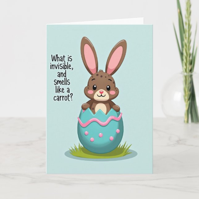 Bunny Riddle Springtime Card Karte (Vorderseite)