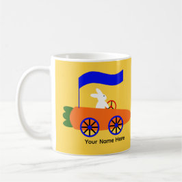 Bunny Riding Carrot Car #1 Tasse