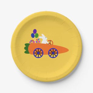 Bunny Riding Carrot Car #2 Paper Tellers Pappteller